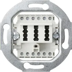 Gira 003202 TAE-Anschlussdose TAE 2 x 6/6 NFF Einsatz Weiß