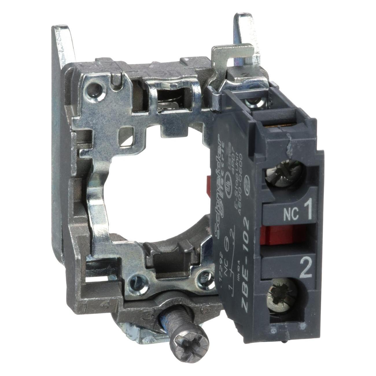 Schneider Electric Kontaktblock 1 Öffner + Flansch (ZB4BZ102)