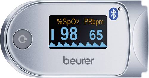 Beurer PO 60 Bluetooth Pulsoximeter Blutsauerstoff-Messgerät