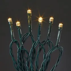 Hellum 13,9m LED Mini-Lichterkette Timer 40-tlg. outdoor kaltweiß