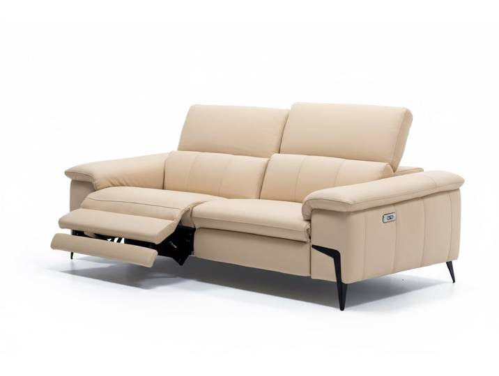 Ledersofa VALIANO 2-Sitzer Ledercouch Relaxfunktion Italienisches Design Designersofa