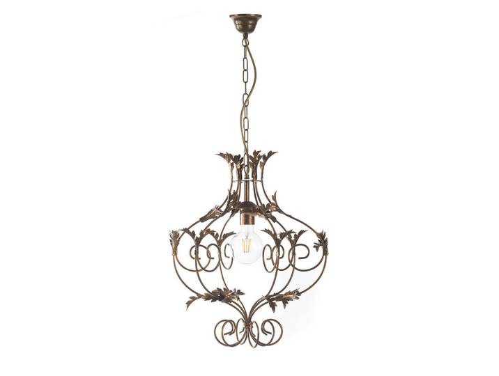 Hängeleuchte, Bronzefarben, Metall, 45x105x45 cm, Lampen & Leuchten, Innenbeleuchtung, Hängeleuchten, Pendelleuchten