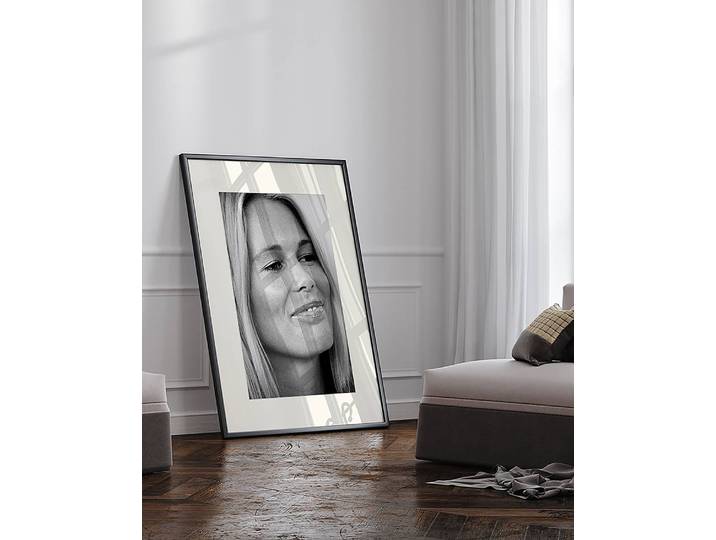 Bild Claudia Schiffer at Cannes Buche Massiv, lackiert Acrylglas Multicolor 73 x 93cm