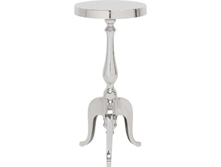 Kare Design Table d´Appoint Barocco Alu\, Argent\, Rond\, Table de Salon\, Diamètre 27 cm\, Capacité de Charge max 20kg\, Meuble\, Deco Intérieur\, Décoration Chambre\, Salon