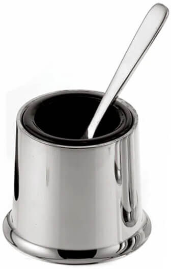Arthur Price of England Silver Plate Contemporary Mustard Pot with Liner