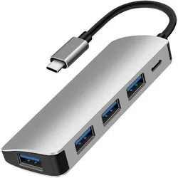 D2 Diffusion Hub USB C 5 ports 4 ports USB 3.1 gen 2 + 1 port USB C - Ports USB A = transfer (USB-C, 5 Ports), Dockingstation + USB Hub