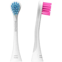 Bunte Bürstenköpfe sensitive für Hydrosonic, blau/pink, 2 Stk.