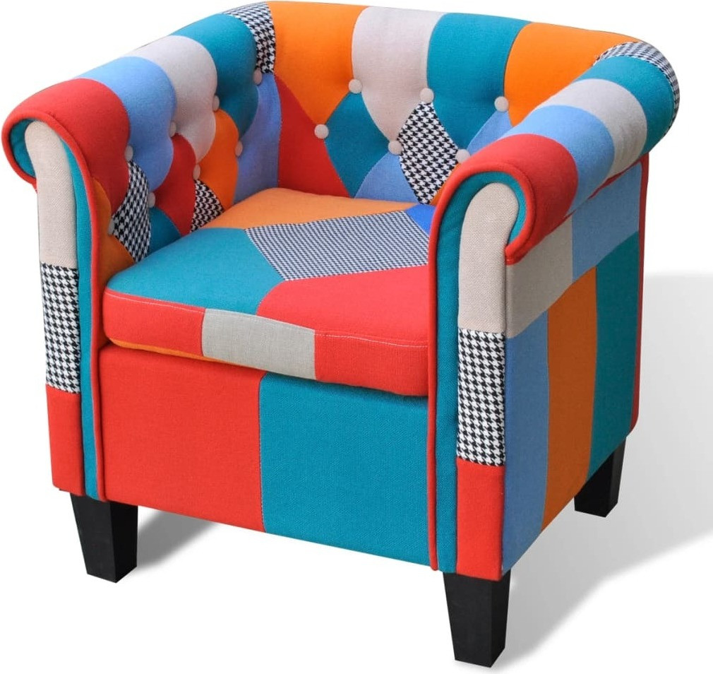 Maison Exclusive Patchwork fauteuil van textiel