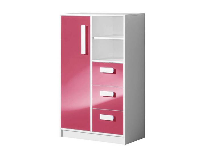 99rooms Kinderkleiderschrank Goldie I (Highboard, Standschrank) offene Fächer, mit Schubladen, Vollauszug, Modern Design, für Kinder