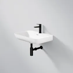 Steinberg Serie 449 Waschtisch Wandwaschtisch aus Mineo Stone, 449 7300 W 449 7300 W