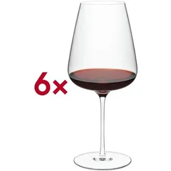 Rona Rotweinglas Bordeaux 00 Diverto 770 ml ungeeicht 6 Stück rot, 24 cm