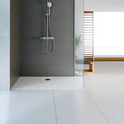 HSK rechteck Marmor-Polymer-Duschwanne „plan“ 90 × 120 cm in Weiß