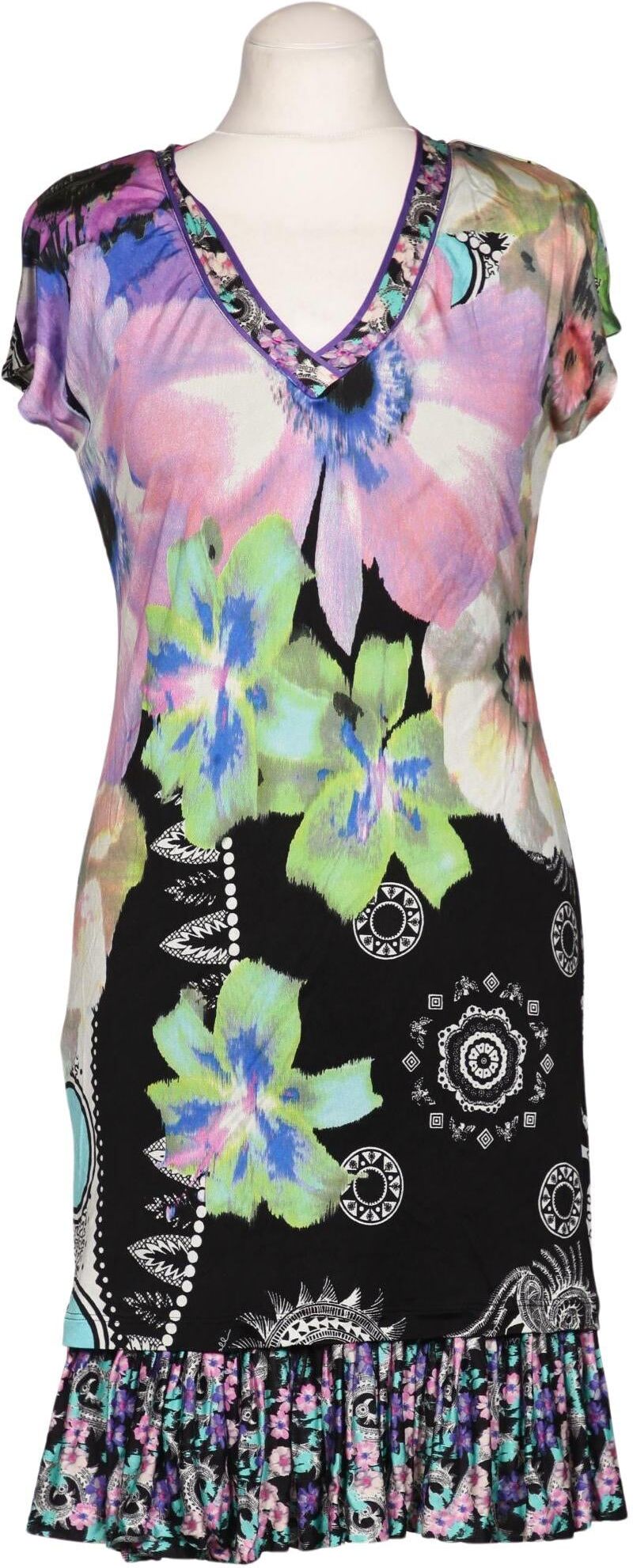 Class Roberto Cavalli Damen Kleid, Mehrfarbig, Gr. EU 38, Seide / Synthetik - Second Hand