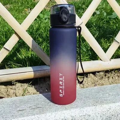 Friendly Fresh Finds Sports Water Bottle Large Capacity, Portable Plastic Bottle For Outdoor Travel & Fitness Ideal Drinkware. 750ml red