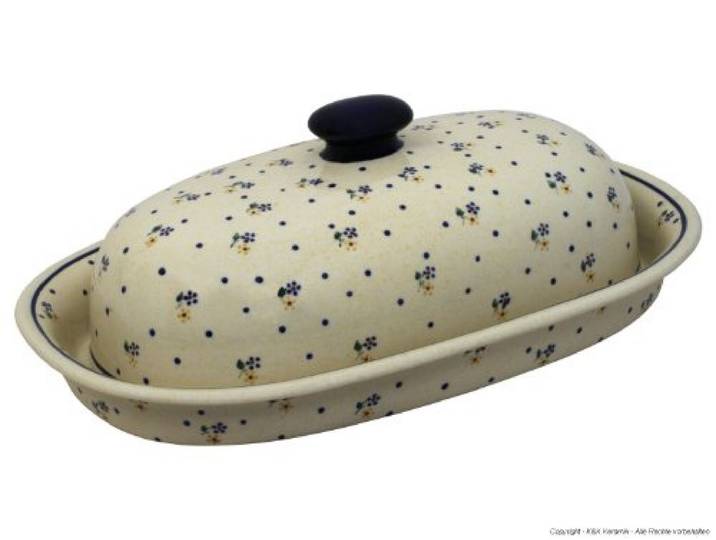 Bunzlauer Keramik Brotbehälter 39.5x25.5x13.0 cm im Dekor 111