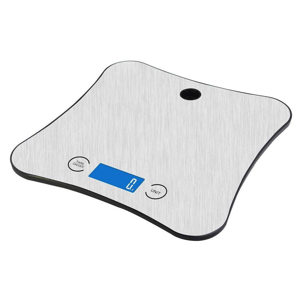 Platinet Ernährungsküchenwaage Edelstahl Nährstoff-Calc-App Bluetooth (45214) (PNKS18)