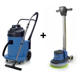 Numatic ESM-Set 2A - Einscheibenmaschine HFM1515S mit Scheuerbürste & Wassersaug...