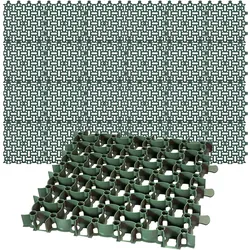 BigDean 24x Rasengitter Paddockplatte 50x50 cm Rasenmatten Rasenwaben Kiesgitter Parkplatzrasen 6 m2