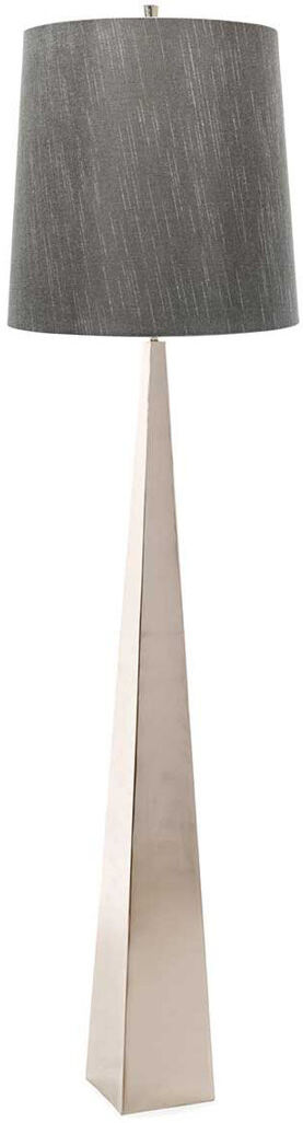 17 Stories Athal 181 H cm Traditional Floor Lamp Dark Grey/Beige 181cm H X 46cm W X 46cm D