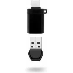 Urban Factory Bluetooth 5.2 Heasdet With Enc And Charging Stand (45 h, Kabellos), Kopfhörer, Schwarz