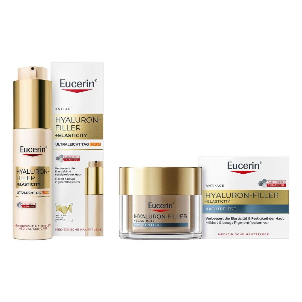 Eucerin Anti-age Hyaluron-filler+elasticity Lsf50 & Nachtpflege 08108744