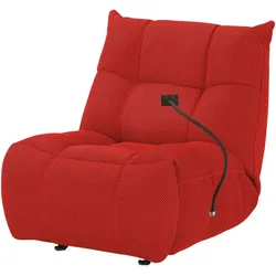 uno Sessel mit Relaxfunktion Tokyo , rot , Maße (cm): B: 83 H: 91 T: 106.0