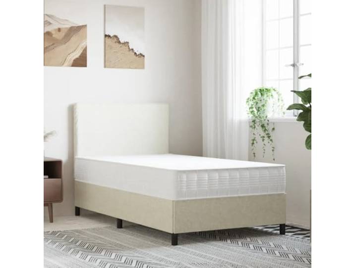 TUERYAFEK Taschenfederkernmatratze Mittelfest 100x200 cm 7 Liegezonen, atmungsaktiv, geräuscharm, mit Handabzieher, komprimiert verpackt