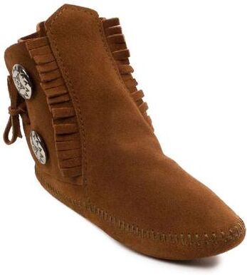 Minnetonka Two Button Boot Softsole - Mens 11 Brown Boot Medium