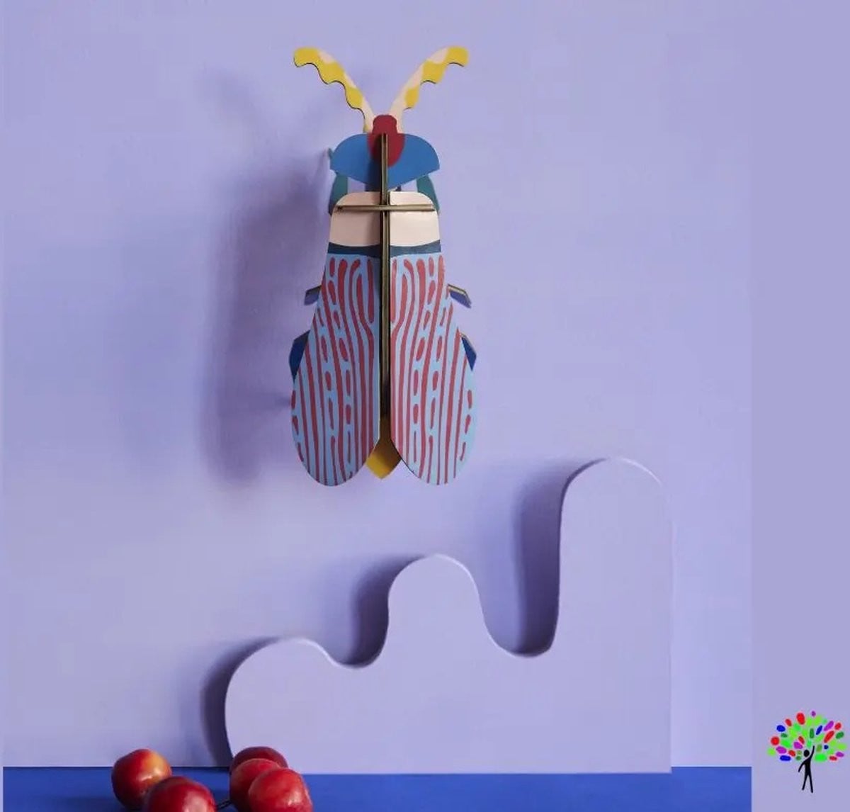 Studio Roof Wanddecoratie Striped Wing Beetle
