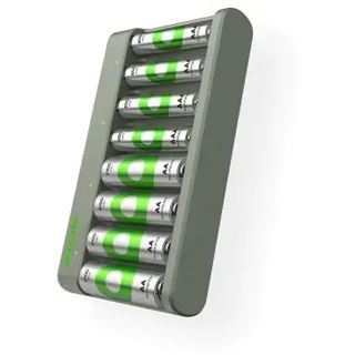 GP Basic E821U 8-Port USB-Akku-Ladegerät inkl. Akkus