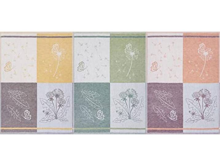 Küchenhandtuch Set Halbleinen Jacquardtuch (3 Stück) Pusteblumen