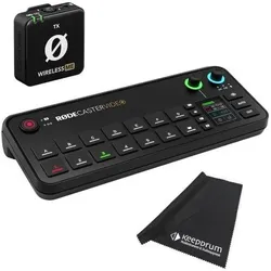 RØDE Rodecaster Video Produktions-Konsole mit WIME TX Mikrofon, Streaming Deck, Schwarz