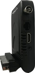 digiquest Dgqricd1219 Decoder Digitale Terrestre Ricd1219 Full Hd Con Scart Hd Snodabile A 180° Nero - Dgqricd1219 Easy Scart Voice