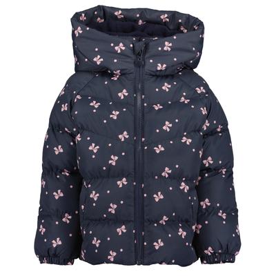 Winterjacke BLUE SEVEN "Girls Winterjacke", Mädchen, Gr. 104, blau (5900, nachtblau), 100% Polyester, Basic normal, ohne Ausschnitt, gerader Abschluss, Jacken Winterjacke