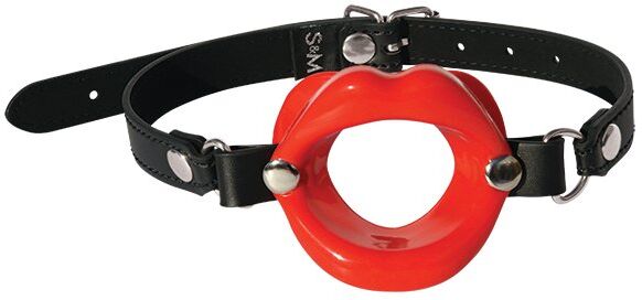 Sex and Mischief Bâillon Lèvres en Silicone Rouge
