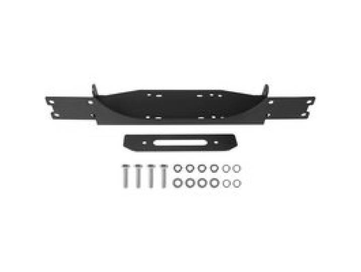 VEVOR Support de Treuil Remorque, Capacité 5443 kg, Plaque de Montage de Treuil Remorque pour Modèles Jeep Wrangler JL/JLU et Gladiator JT 2018-2023, avec 2 Trous de Fixation, Acier Thermolaqué, Noir