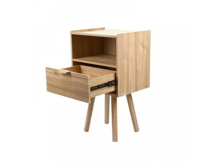 B.LIVEM Table de Nuit avec Tiroir Table de Chevet Moderne avec étagère de Rangement Ouverte Petites Tables de Nuit