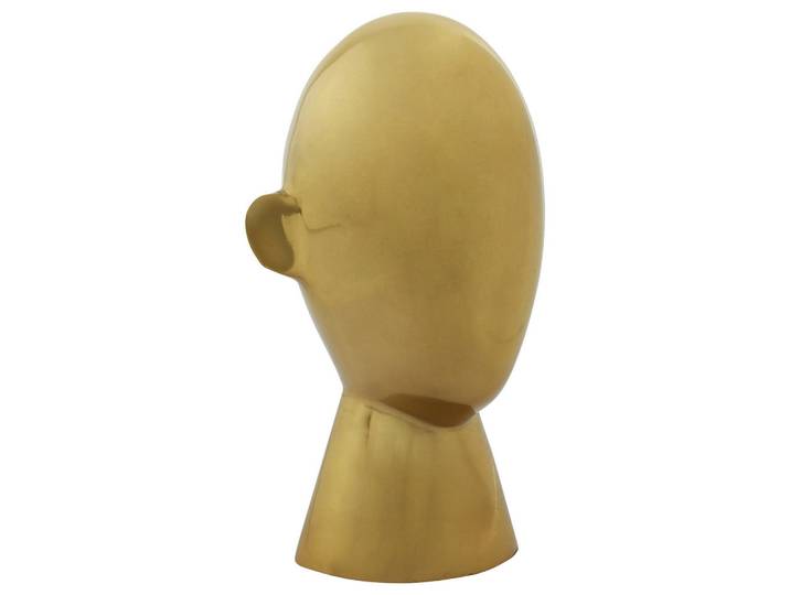 Kayoom Skulptur, Goldfarben, Kopf, 15x28x18 cm, Dekoration, Dekofiguren & Skulpturen, Skulpturen