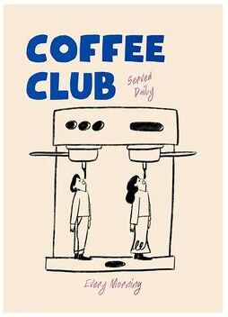 Inspire Select Coffee Diver Canvas Wall Art Trendy Coffee Lover Poster For Kitchen & Home Gallery Decor q0057 8 15.75 23.62 In Unframed