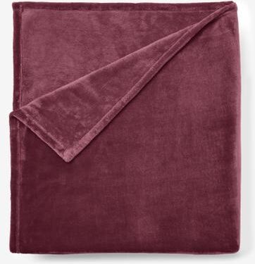 BH Studio Microfleece Blanket by BH Studio in Eggplant (Size FL/QUE)