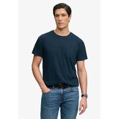 Superdry "COTTON CLASSIC LINEN PKT TEE" Baumwollmischung, relaxed fit aus luftig leichtem Baumwoll-Leinen-Mix