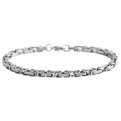 Armband ADELIA´S "Armband aus Edelstahl 19 cm", silber, Armbänder, Herren, 19cm, Edelstahl, Armband, Schöne Geschenkidee zum Muttertag