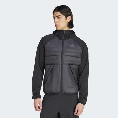 Outdoorjacke ADIDAS TERREX "MULTI CLIMA365, HYBRIDES DESIGN, KAPUZE", Herren, Gr. XL, schwarz (schwarz, schwarz), Obermaterial: 100% Polyester, Jacken Outdoorjacke, hybrides Design, aus Polyester, mit Kapuze, wasserabweisend, winddicht