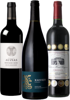 Vinatis Weinpaket - Rotwein Gut & Günstig - 3 Fl. - 2.25L