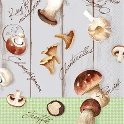 Mank Serviette Tissue Buliz (Pilze), 40 x 40 cm, 100 Stück