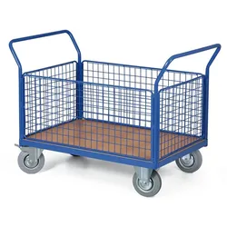 Plattformwagen - 4 Gitterwänden, 1200 x 800 mm, 500 kg