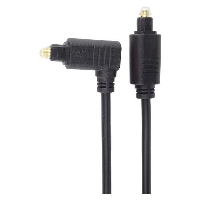 PremiumCord Cable Toslink - Toslink 90°, cable thickness: 4.0mm, length 1m (1 m, Toslink Kabel) (kjtos3-1)