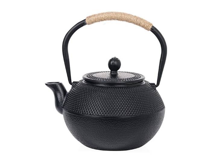 LuxusKollektion Teekanne Teekanne Gusseisen 1200ml Schwarz Tetsubin