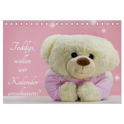 Teddys, wollen wir Kalender anschauen? (Tischkalender 2026 DIN A5 quer), CALVENDO Monatskalender