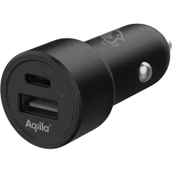 Aqiila® CHARGEBIRD 32W USB-A, USB-C Kfz-Ladeadapter CC2, schwarz